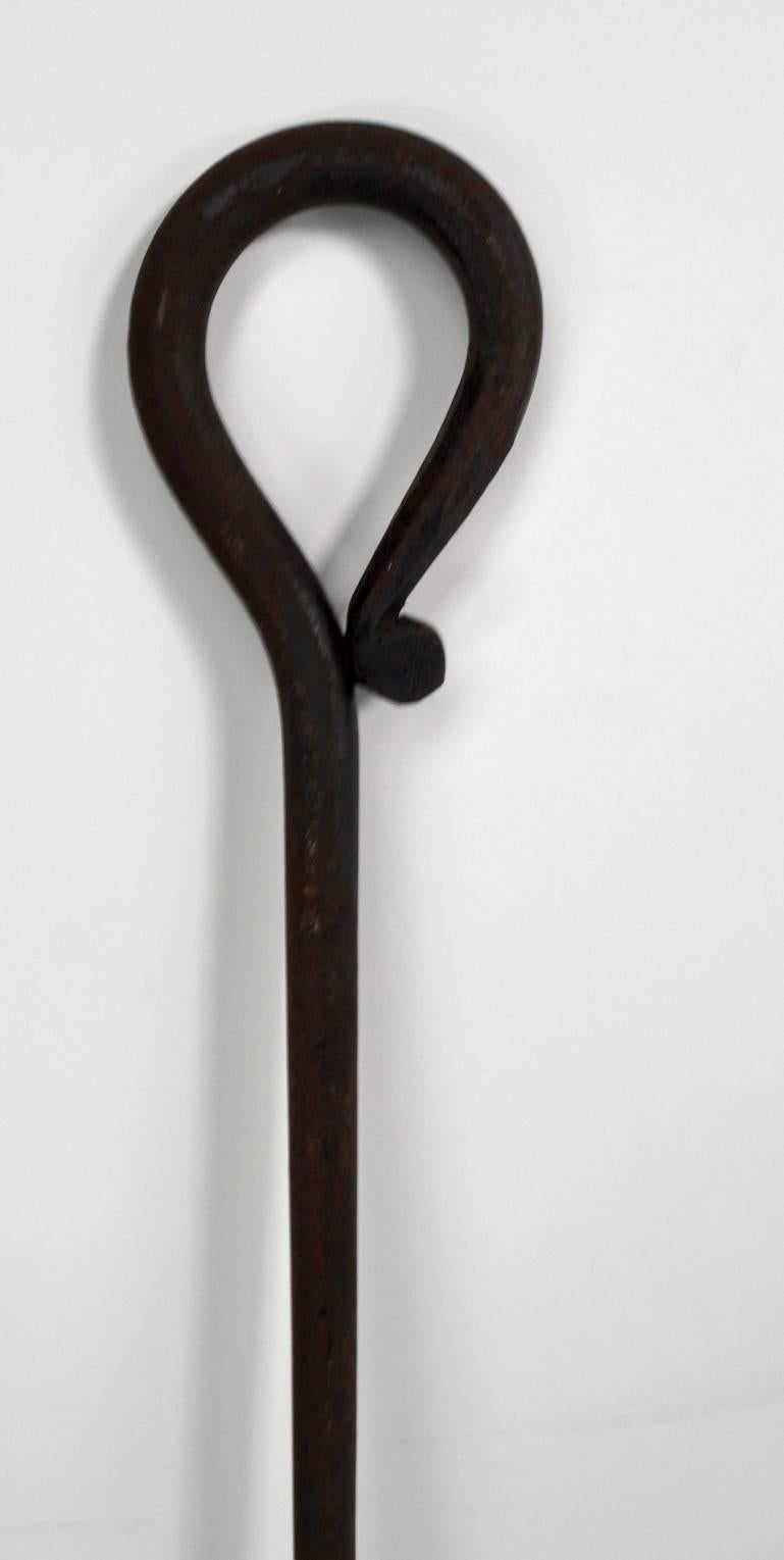 Arts & Crafts Wrought Iron Fireplace Tool Poker Fork 4