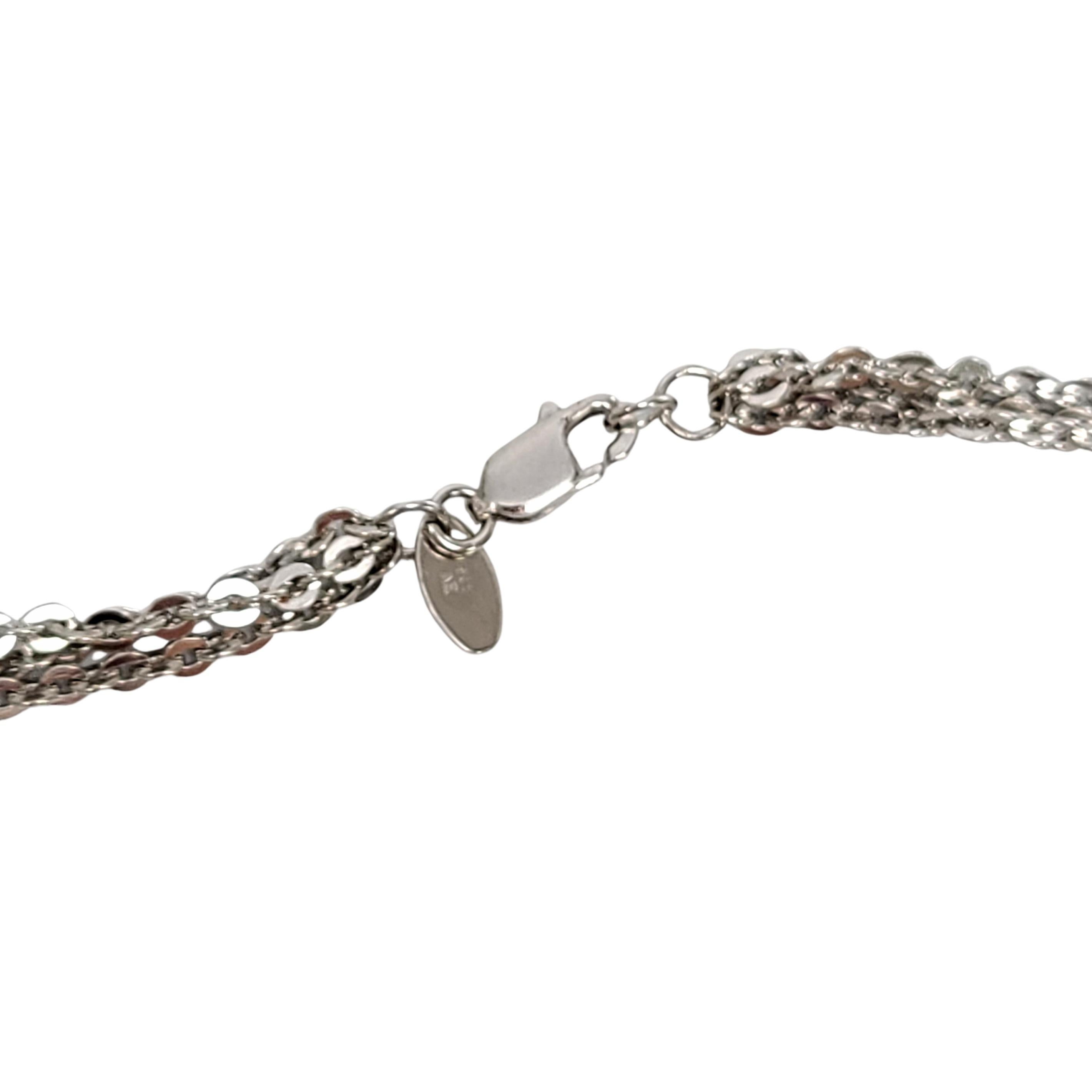 Women's Arts Elegance AE 14K 925 Sterling Silver Pendant Multi Strand Chain Necklace