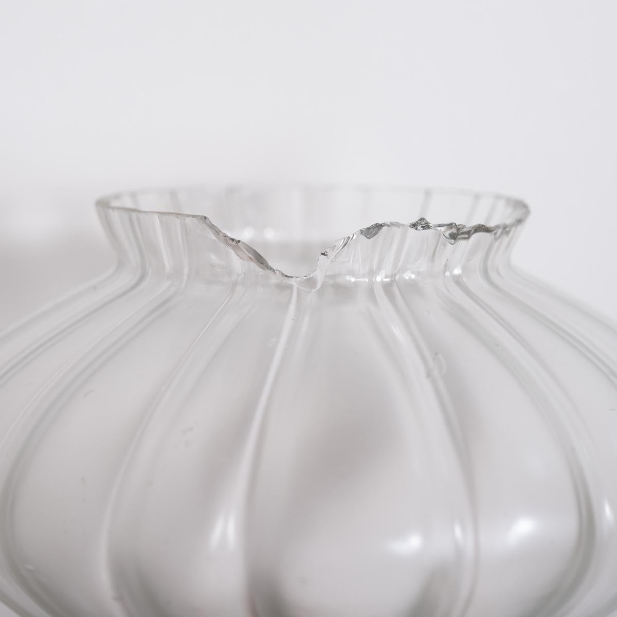 Arts Nouveau Pendant Light with Frosted Glass Teardrop Shade & Decorative Brass 6