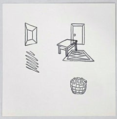 Retro Interior #2 (from Rubber Stamp Portfolio), 1976 with original envelope 917/1000