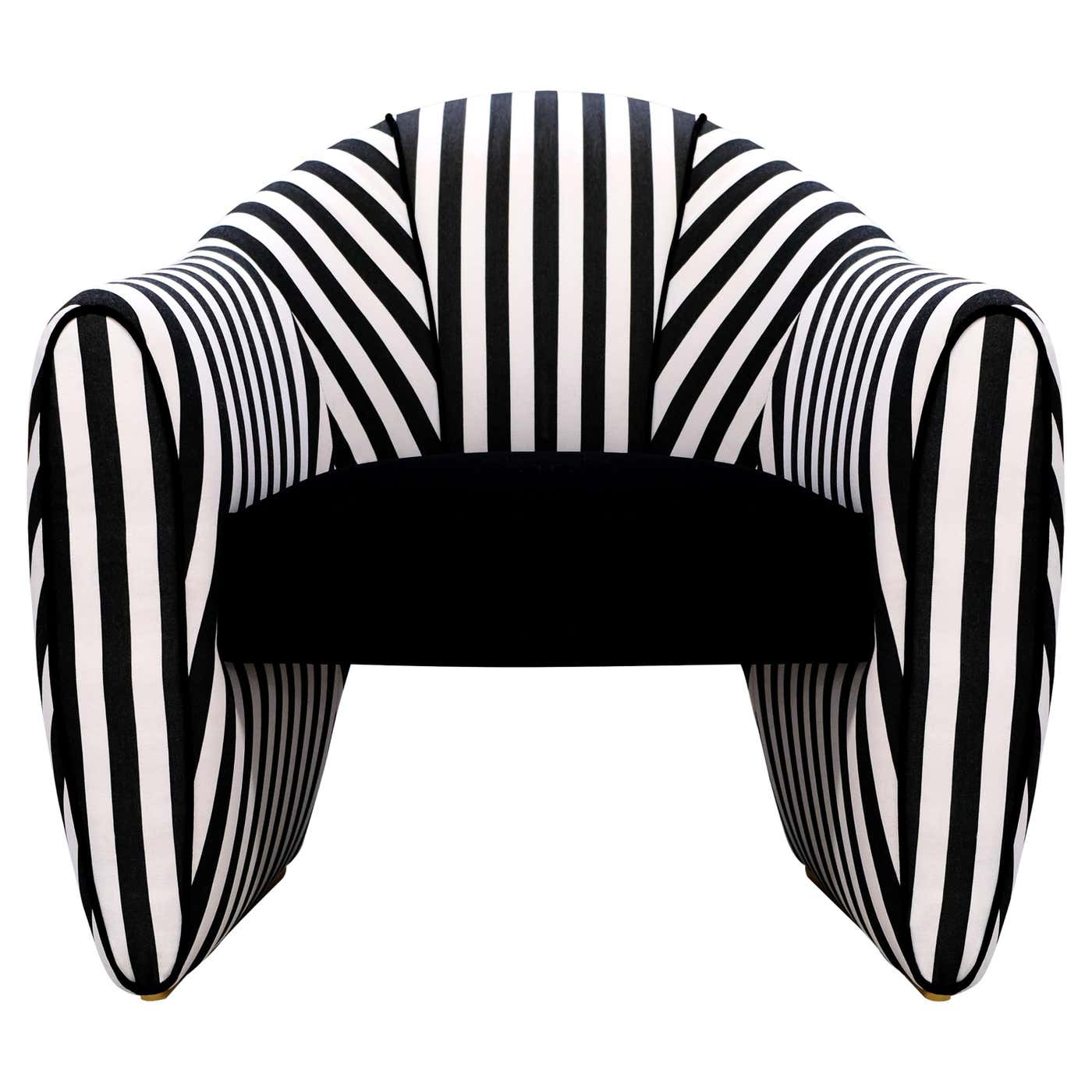 Artsy Viginti XX Armchair Stripes Textile Handmade in Portugal by ...