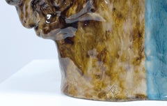 Trittico - Dibattito politico, ceramica smaltata concettuale di Artur Balder