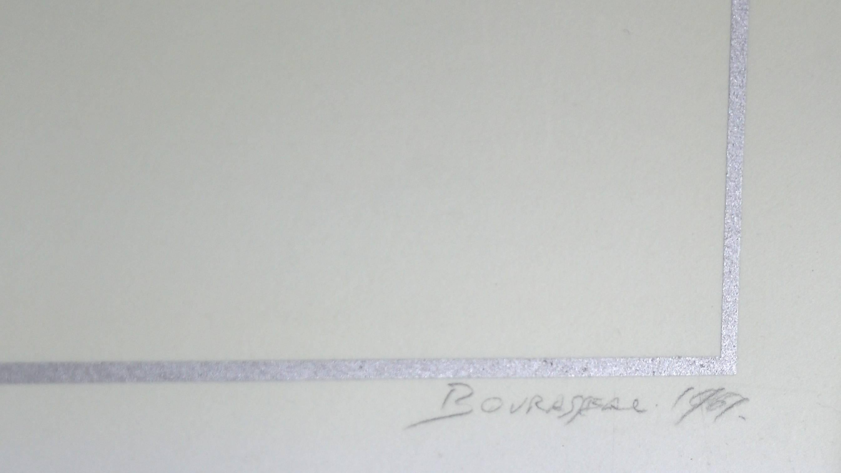 Sinoptico, serigrafia astratta geometrica di Arturo Bourasseau in vendita 1