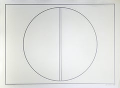 Sinoptico, Geometrischer abstrakter Siebdruck von Arturo Bourasseau