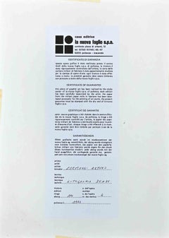 Red Hair Profile - Lithograph by Arturo Carmassi - 1973