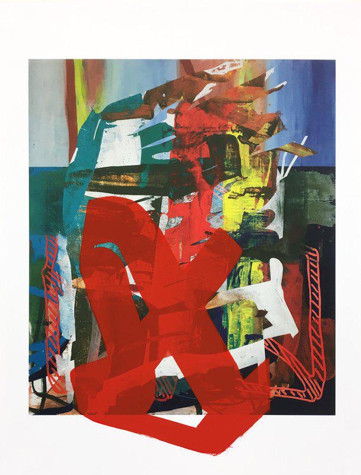 Arturo Herrera Abstract Print - Crush