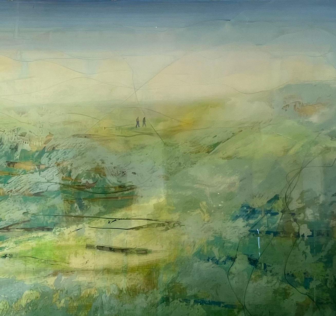 Les paysages abstraits d'Arturo Mallmann rayonnent d'une brillance qui les fait ressembler à des toiles de verre, mais ce n'est pas le cas. Le processus de Mallmann comprend une approche complexe consistant à superposer couche après couche de résine
