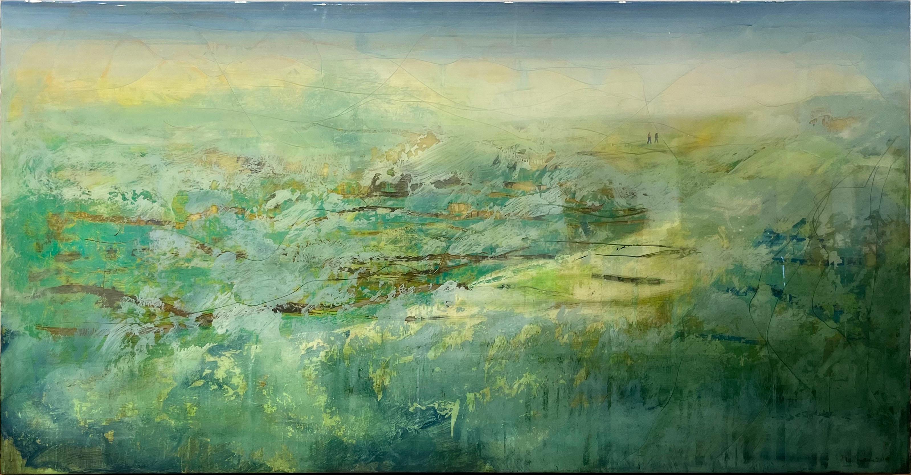 FARAWAY LAND - Contemporary Painting by Arturo Mallmann
