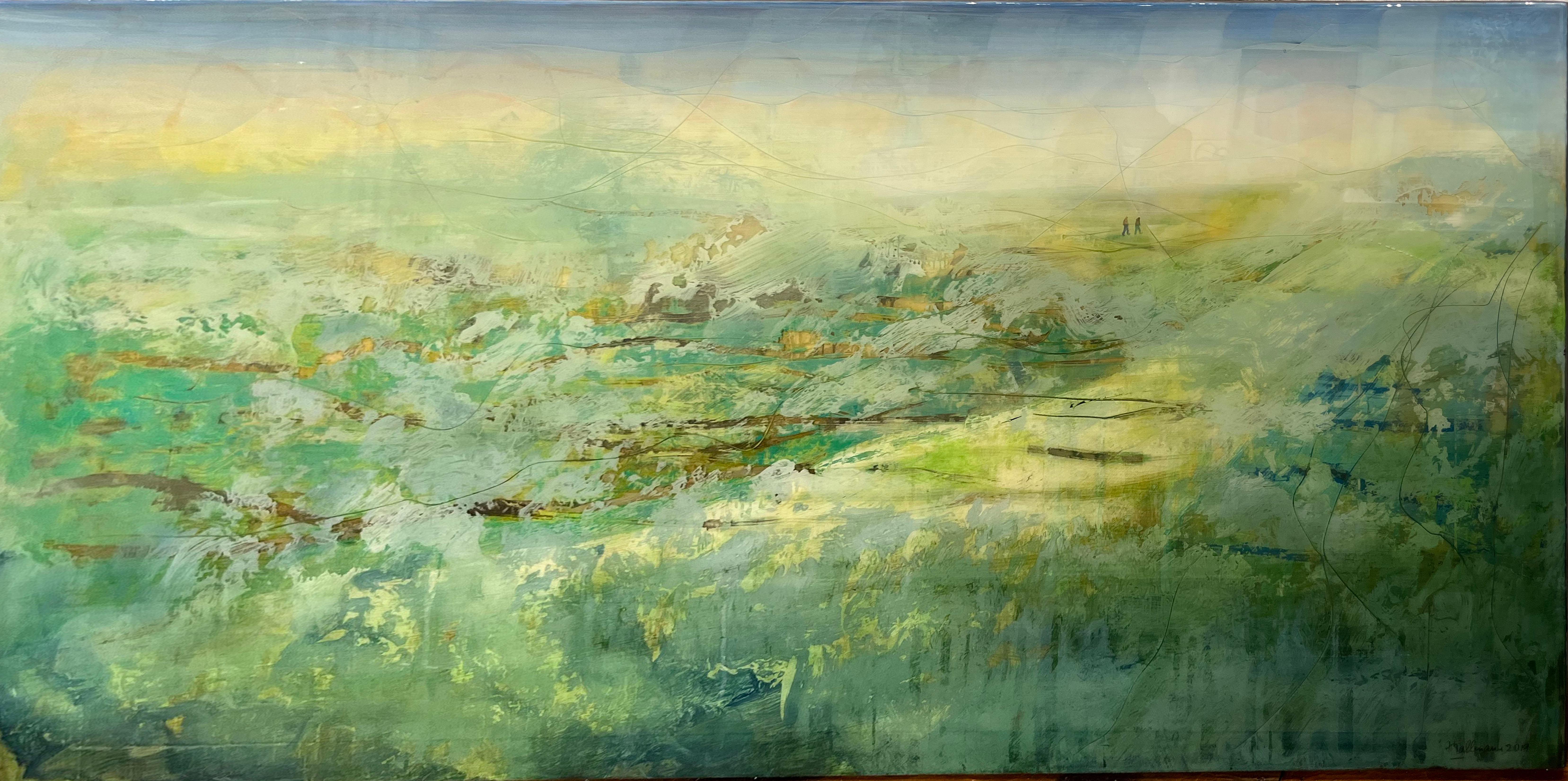 Arturo Mallmann Abstract Painting - FARAWAY LAND