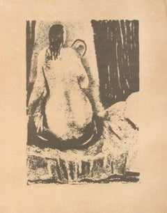 Nude from the Back - Original Lithograph by Arturo Martini 