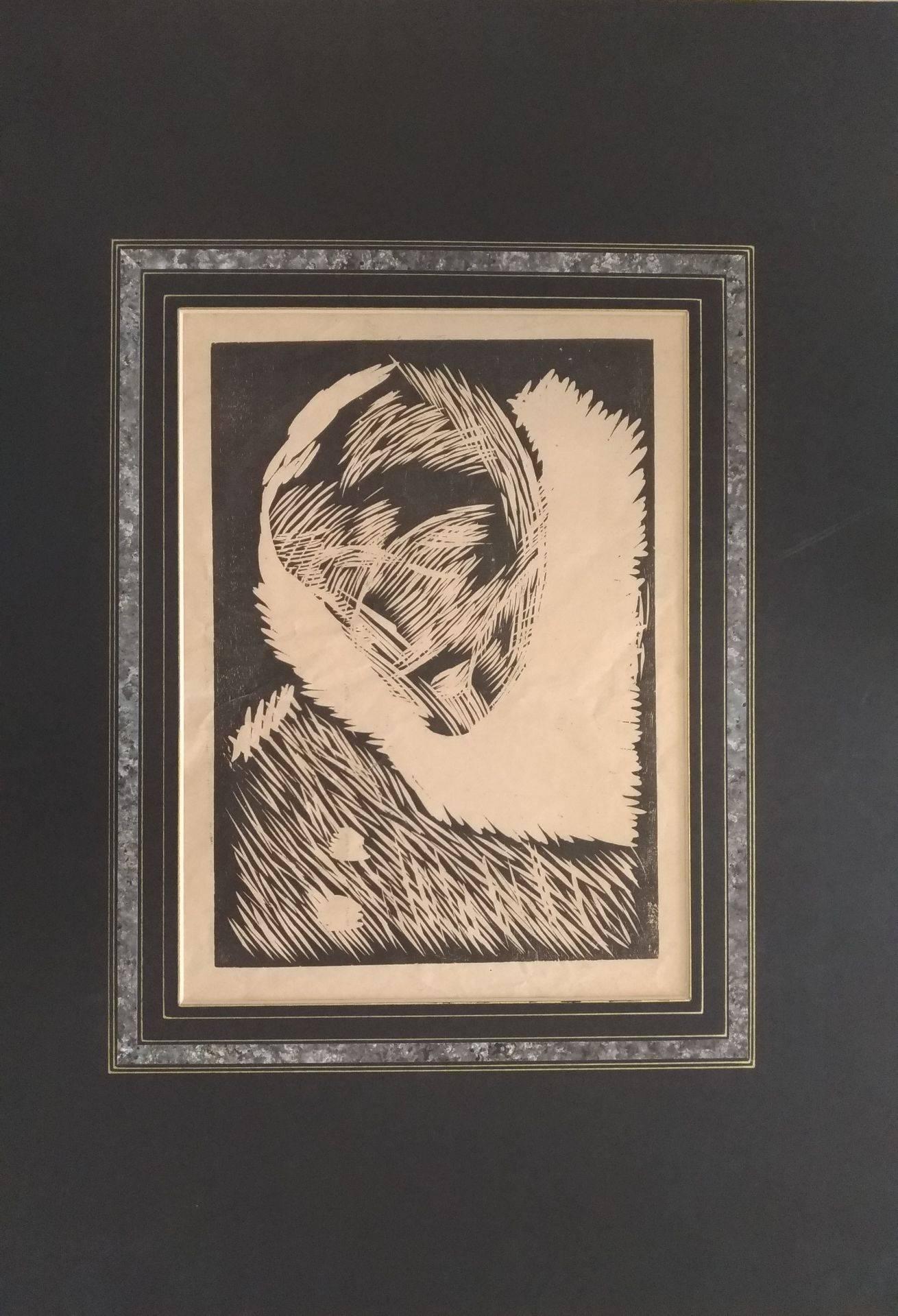 Arturo Martini Abstract Print - Simulacrum of Pierrot