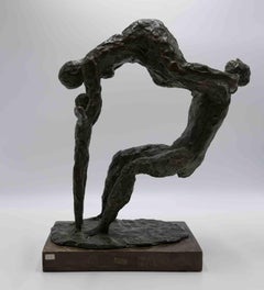 Acrobat Family  - Bronze Sculpture by Arturo Martini - 1936