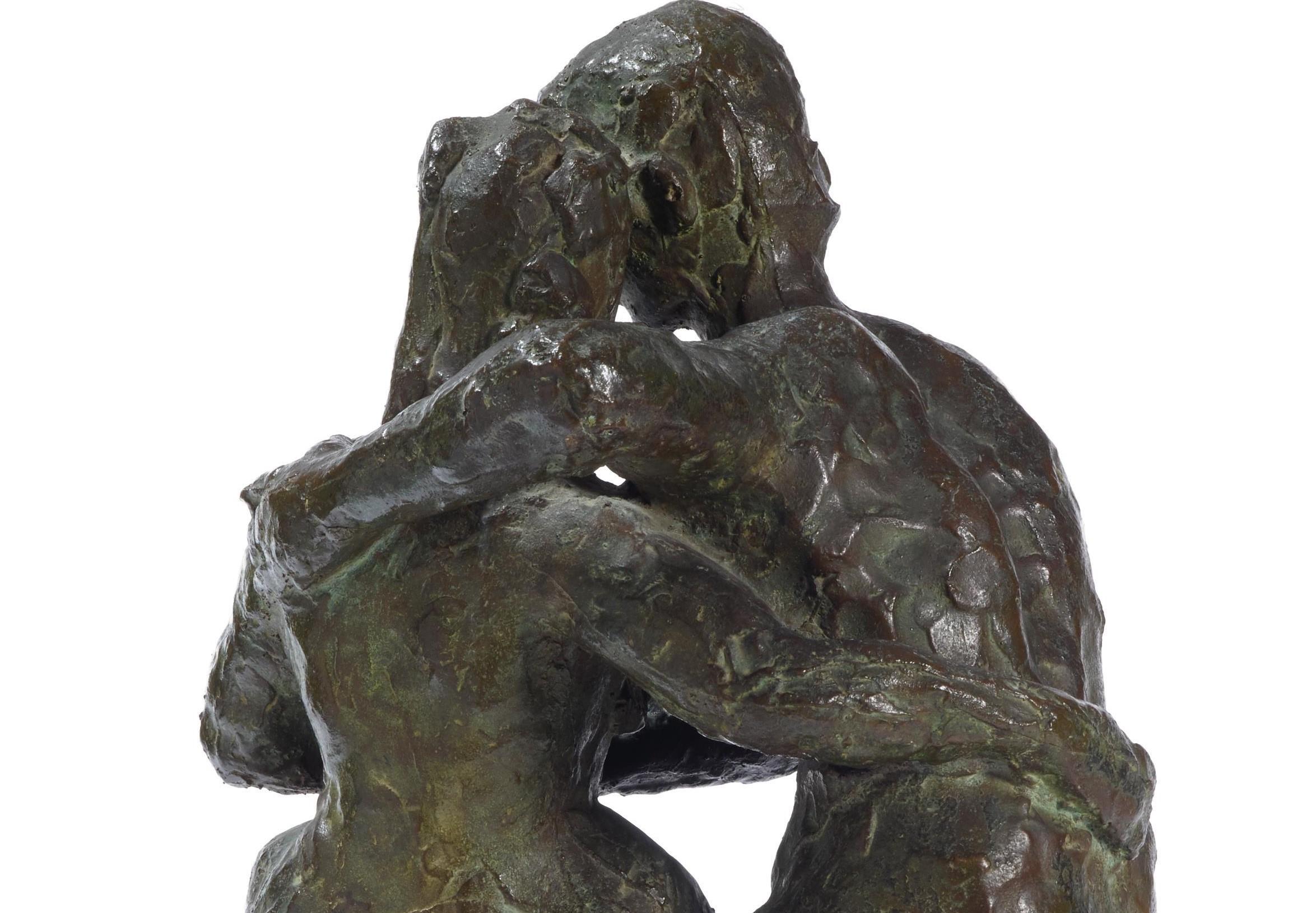 Gli Amanti (The Lovers), Arturo Martini (Bronze Sculpture Two Figures) For Sale 2