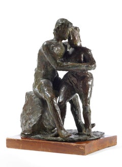 Gli Amanti (The Lovers), Arturo Martini (Bronze Sculpture Two Figures)