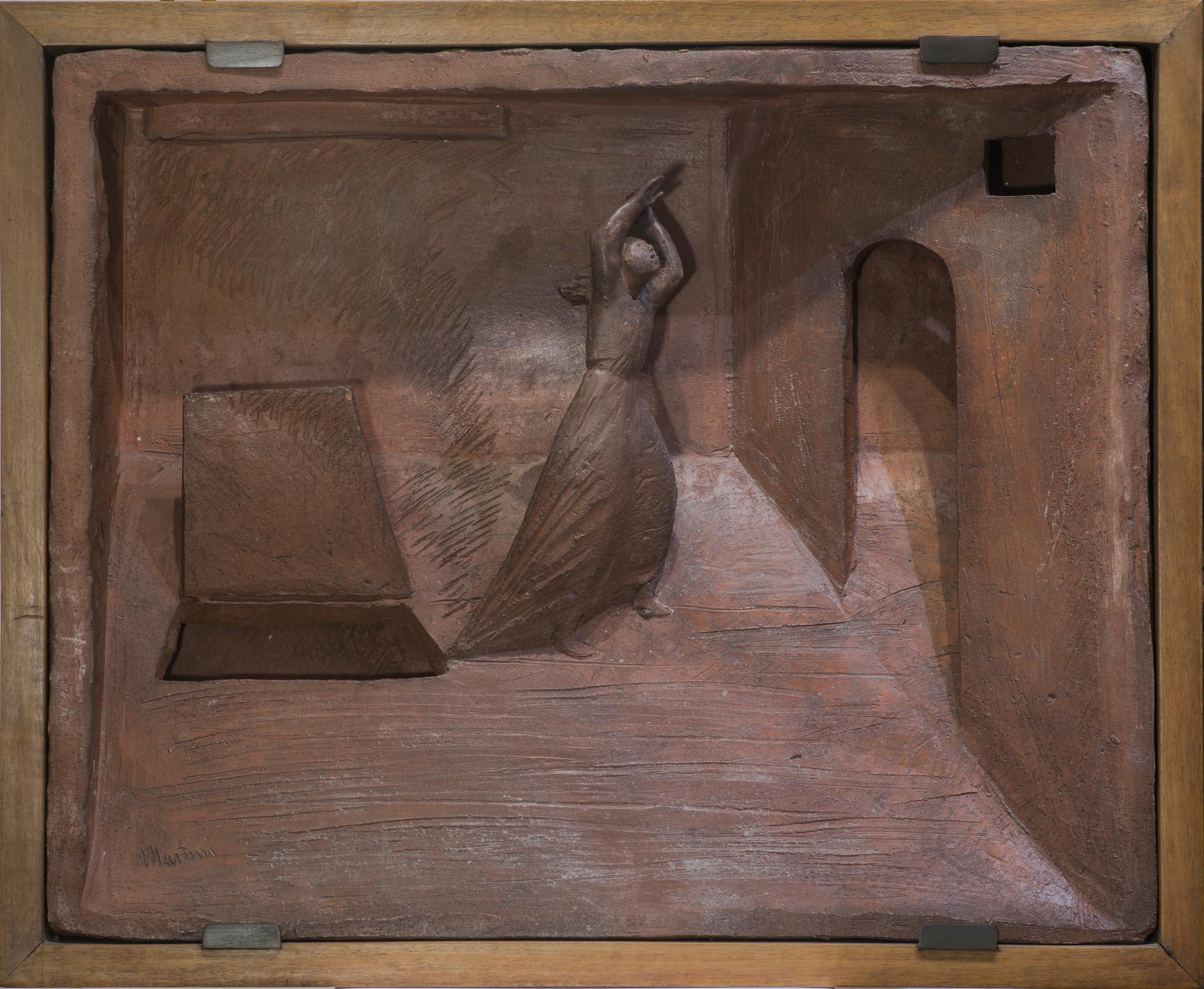 Arturo Martini Figurative Sculpture - The Trapdoor