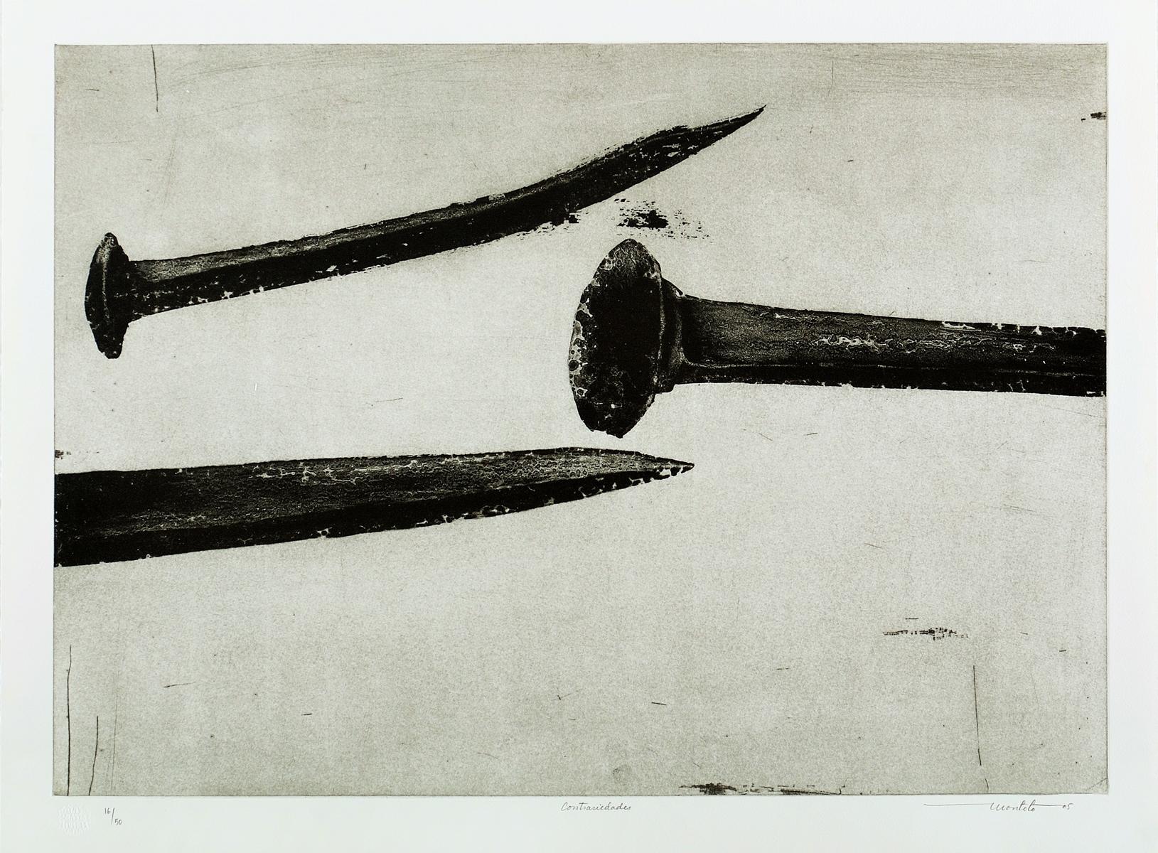 Arturo Montoto (Cuba, 1965)
Contrariedades", 2005
grabado sobre papel Velin Arches 300 g.
58 x 77,5 cm (22,9 x 30,6 pulg.)
Edición de 50 ejemplares
IDENTIFICADOR: MON-103
Sin enmarcar
