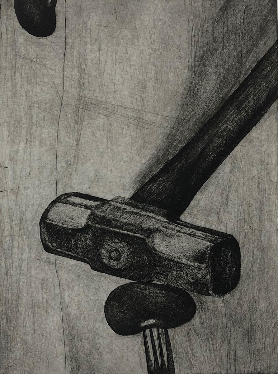 Arturo Montoto, ¨Indecisión¨, 2005, Engraving, 18.5x13.6 in For Sale 1