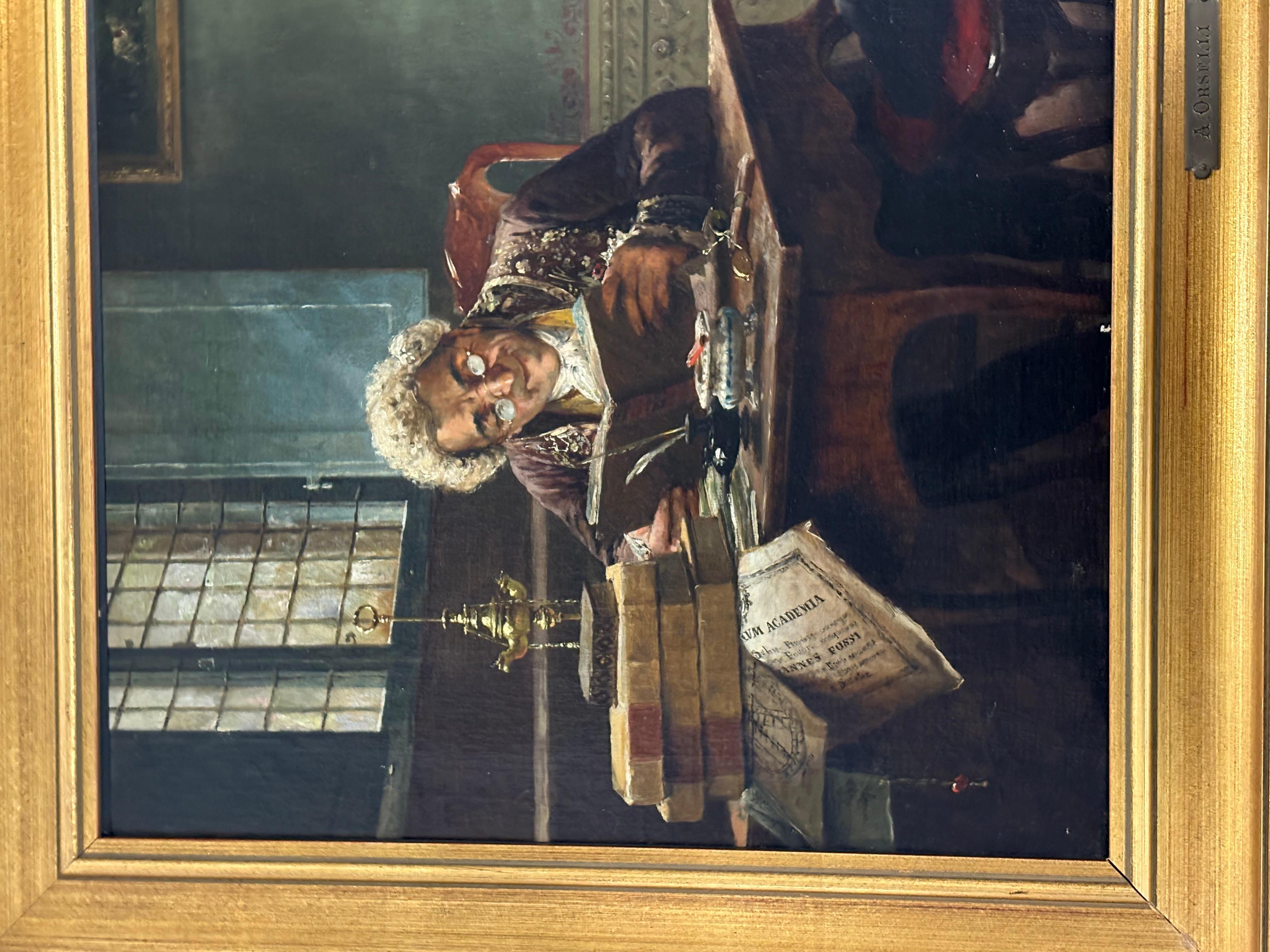 “studious academic and priest in library” For Sale 2