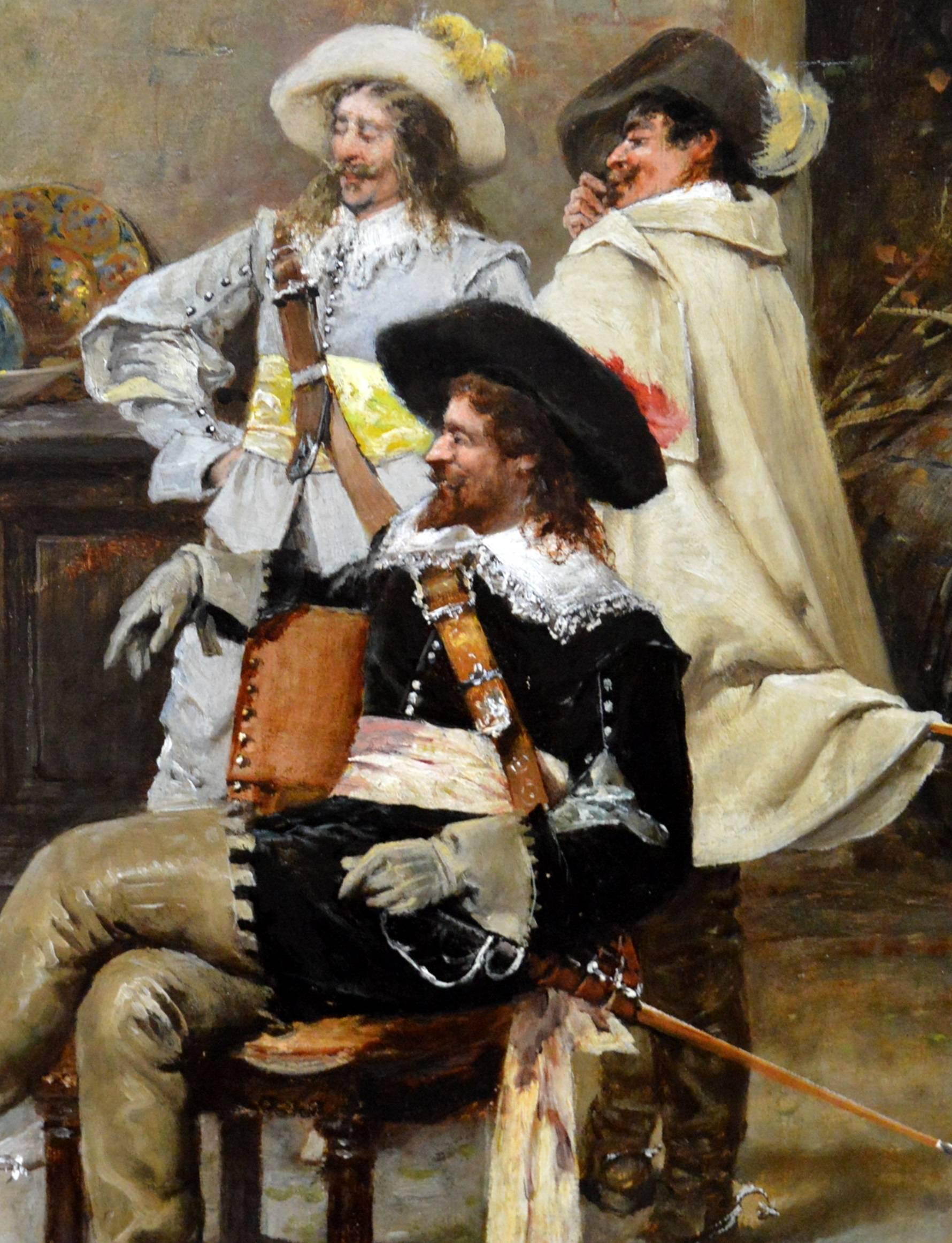 Il Cavaliere - 19th Century Italian Oil Painting - Cavaliers 2