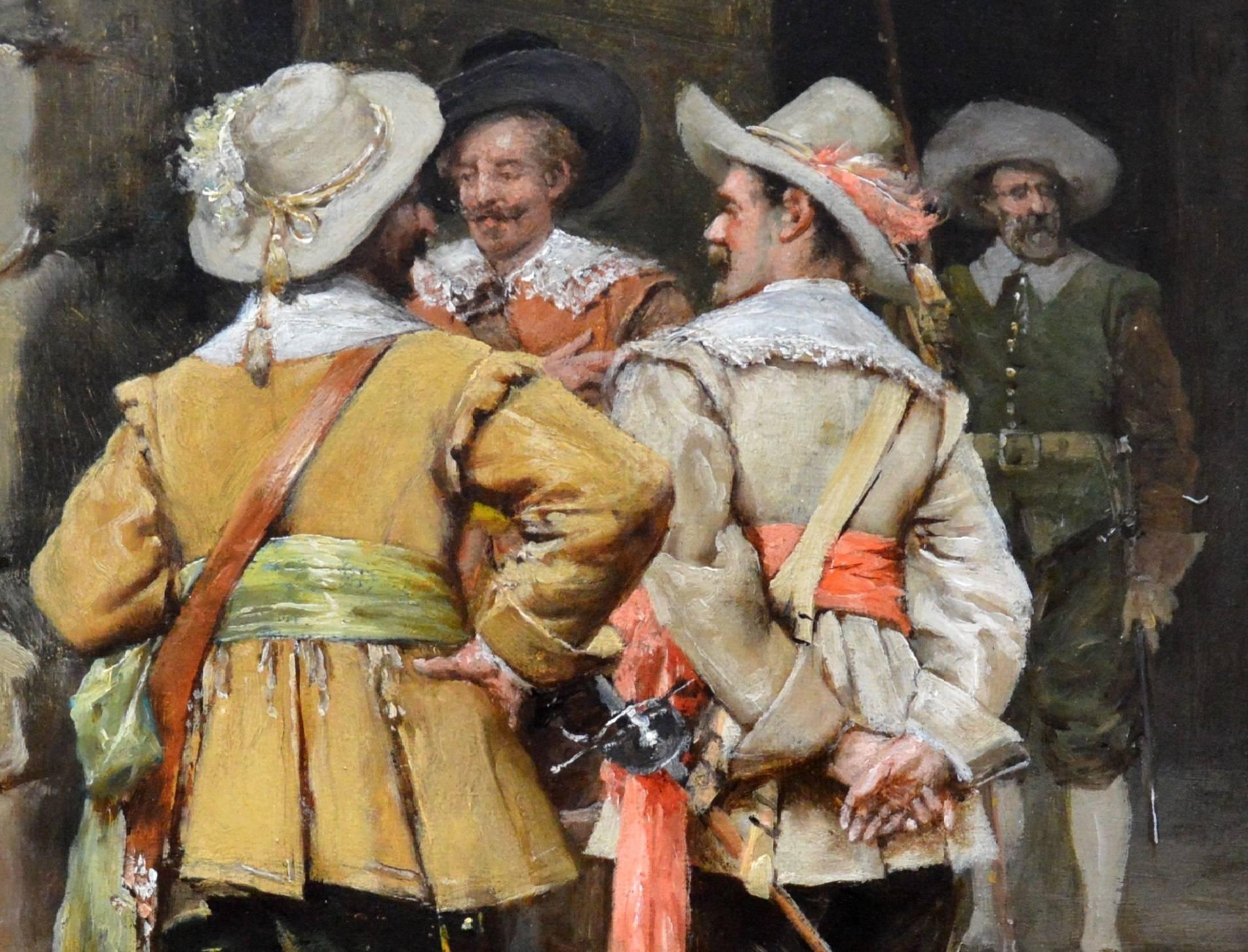 Il Cavaliere - 19th Century Italian Oil Painting - Cavaliers 3