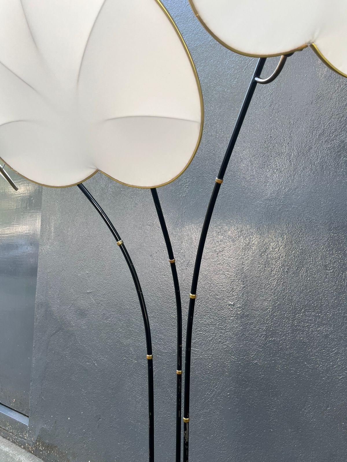 Lámpara de pie Arturo Pani Palmera de latón de los años 60 en Bueno estado para la venta en Mexico City, MX