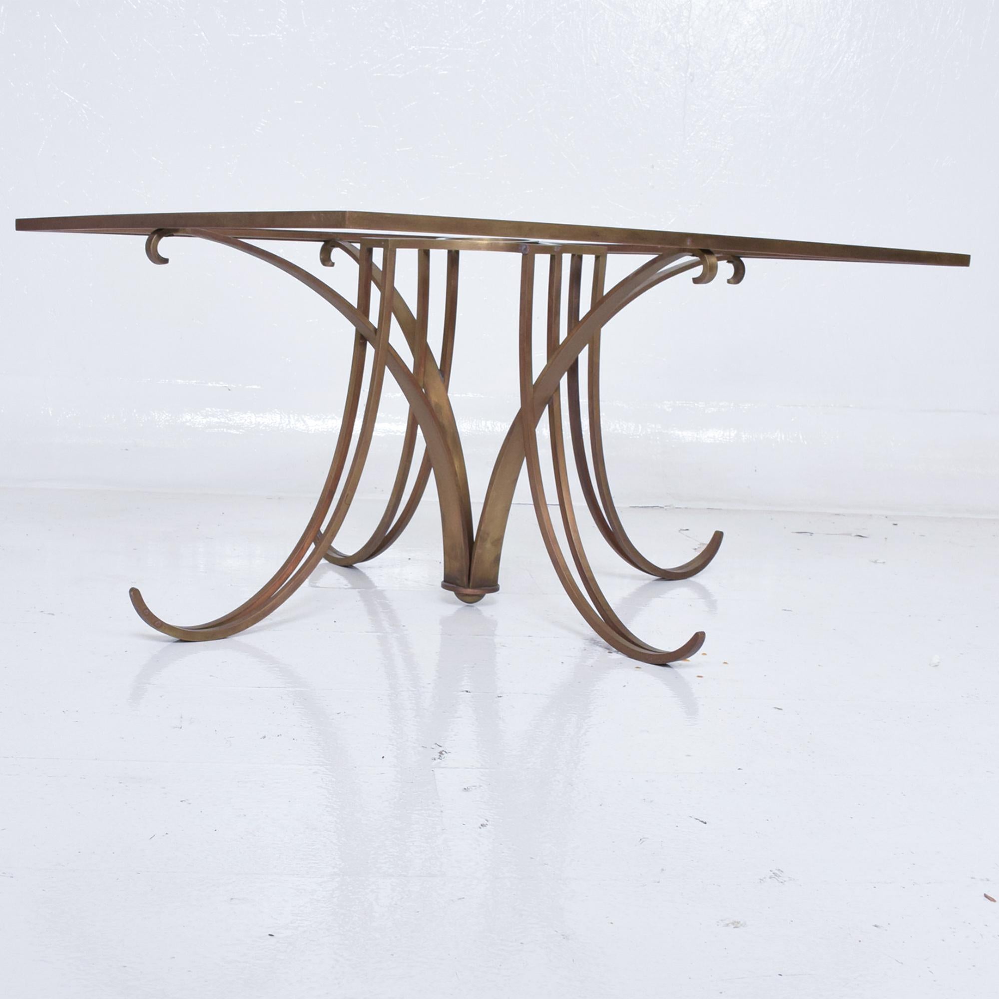 Arturo Pani Graceful Modernism Solid Brass Side Tables 1950s Mexico 2