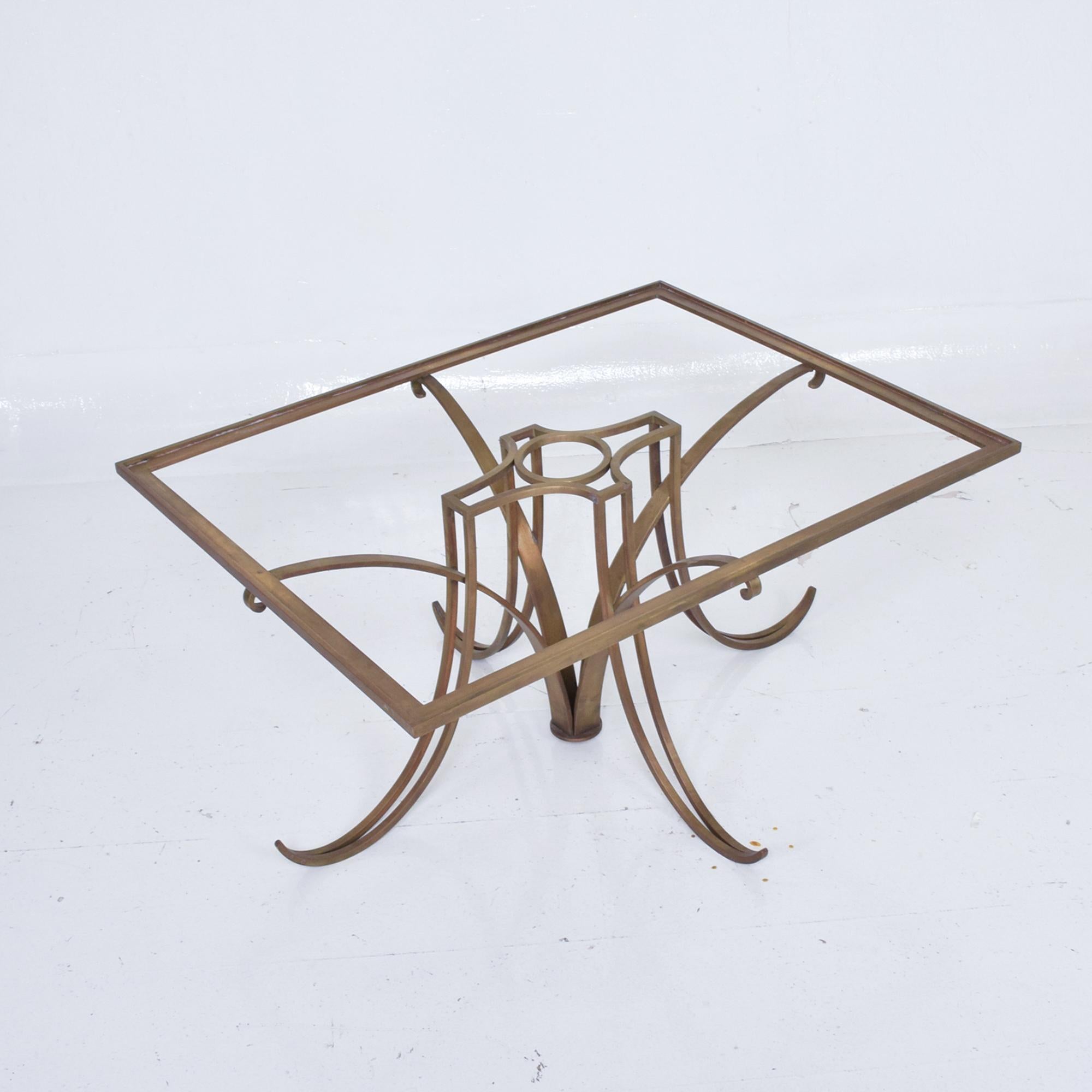 Arturo Pani Graceful Modernism Solid Brass Side Tables 1950s Mexico 3