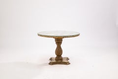 Arturo Pani Handmade Abalone Onyx and Gold Leaf Side End Table Made in Mexico