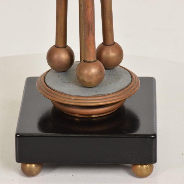 Mid-Century Modern Arturo Pani Mexican Regency Refined Modern Brass Table Lamp Mexico 1960s