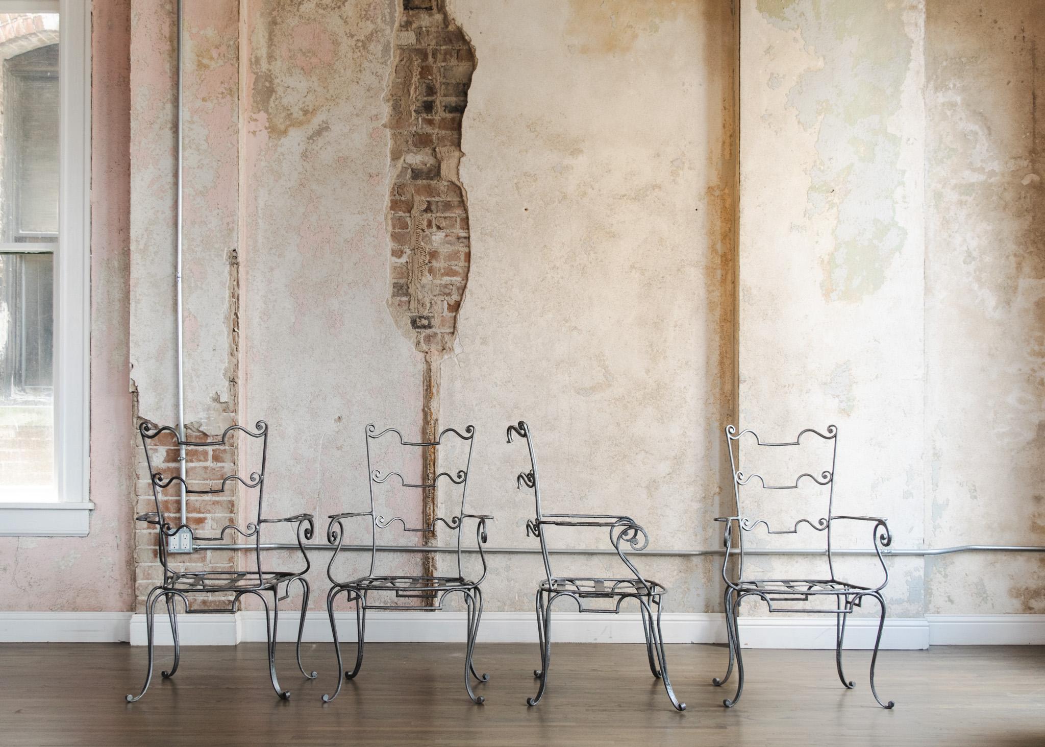 Sedie in metallo Arturo Pani In condizioni buone in vendita a Houston, TX