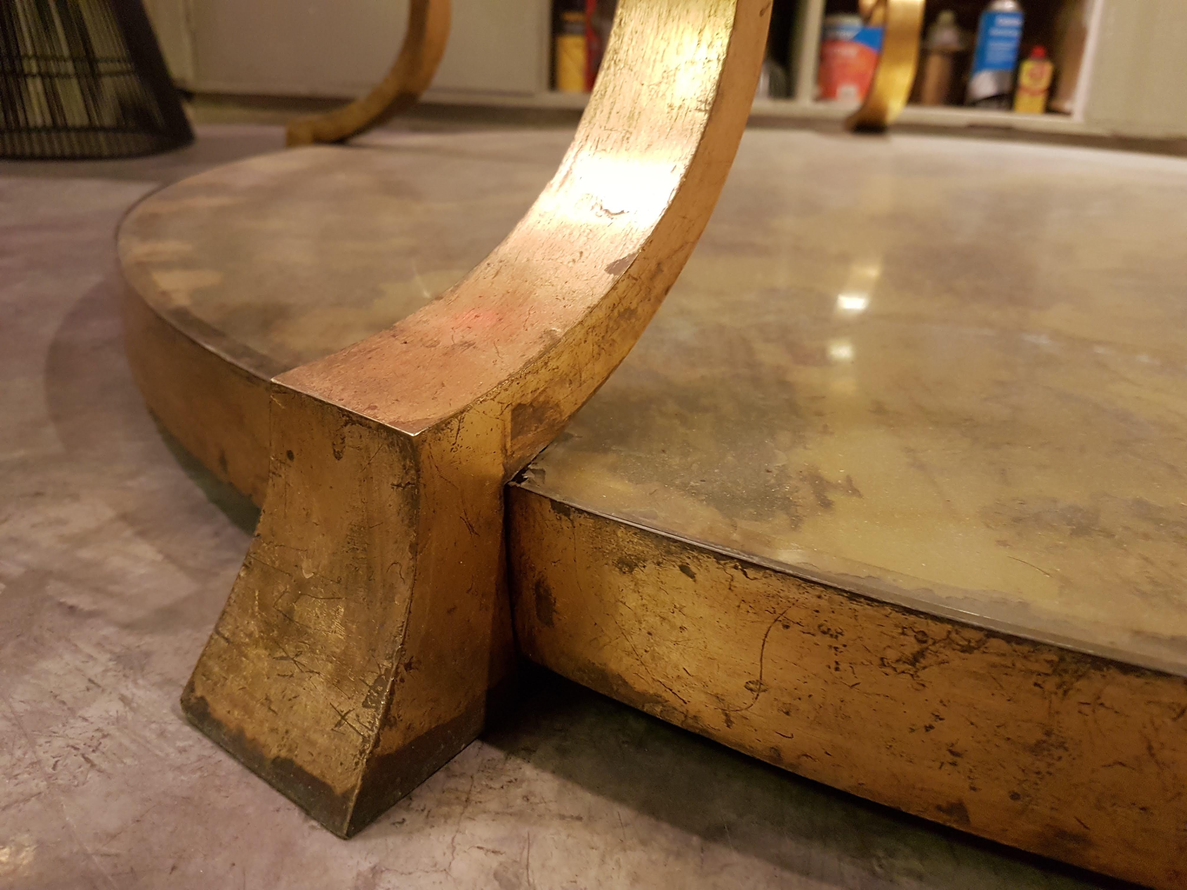 Arturo Pani Mexican Midcentury Bronze and Glass Coffee Table In Good Condition In Mexico City, MX