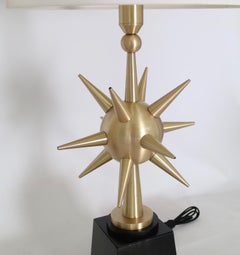 Lampes de table Spoutnik d'Arturo Pani en bronze brossé, style mi-siècle moderne