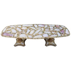 Arturo Pani Onyx & Abalone Coffee Table