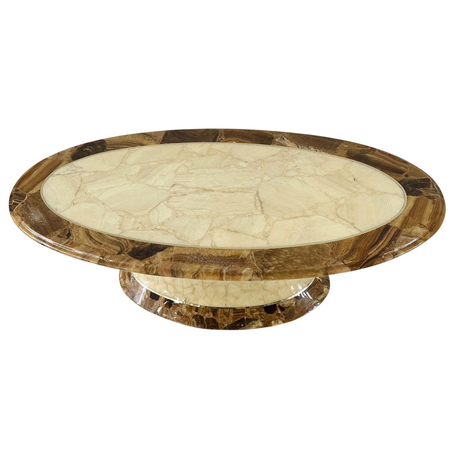 Mid-Century moderno Arturo Pani Onyx Coffee Table for Muller of Mexico, 1970 in vendita