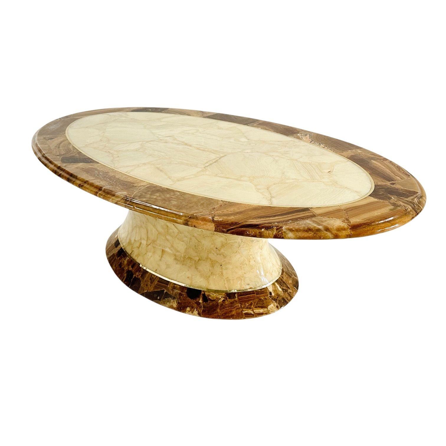 Messicano Arturo Pani Onyx Coffee Table for Muller of Mexico, 1970 in vendita