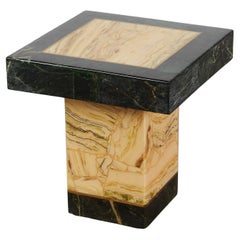 Arturo Pani Onyx Pedestal Side Table for Muller of Mexico