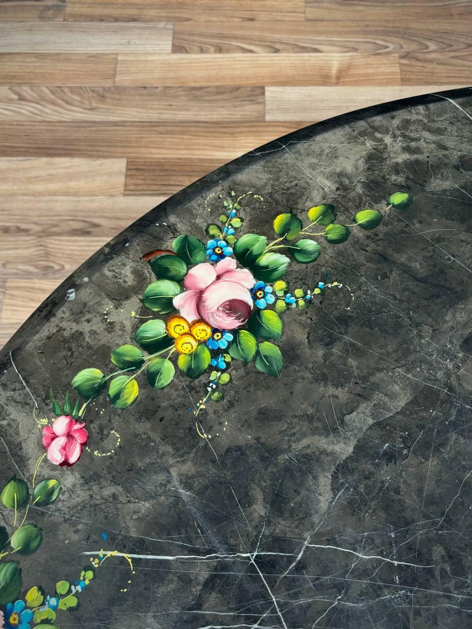 Late 20th Century Arturo Pani Painted Onyx & Brass Coffee Table for Guy Muller