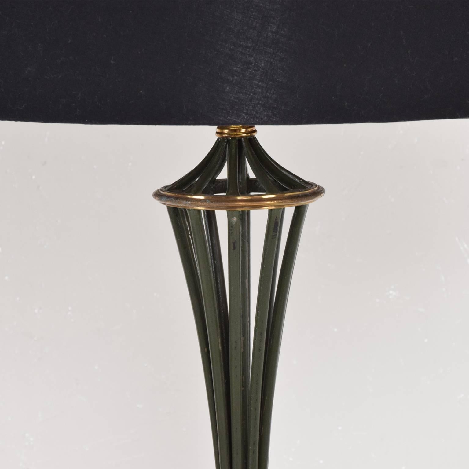 Neoclassical Arturo Pani Refined Elegance Floor Lamp with Scalloped Table Mexico City 1940s