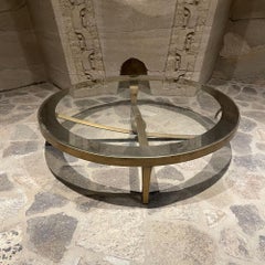 1950s Mexico Arturo Pani Sculptural Round Bronze Ball Cocktail Table