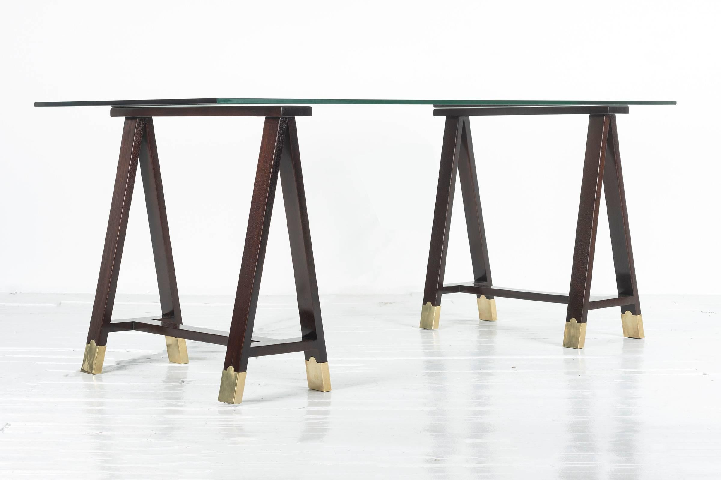 Modern Arturo Pani Trestle Table For Sale