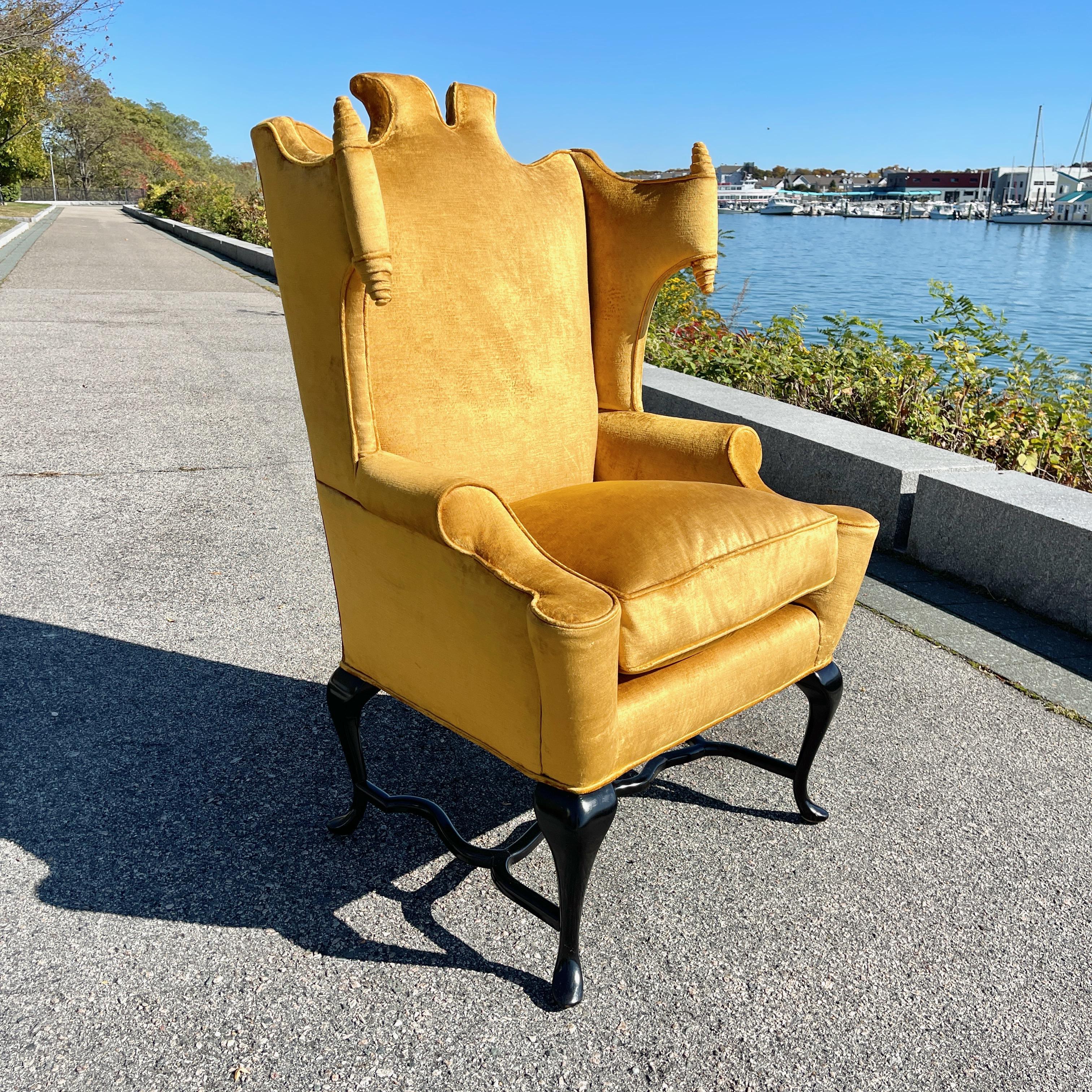 Silla de orejas Arturo Pani, México Años 50 en Bueno estado para la venta en Hanover, MA