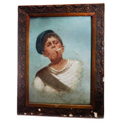 Vintage Arturo Petrocelli, a Young Neapolitan Boy with Cigarette, circa 1880s