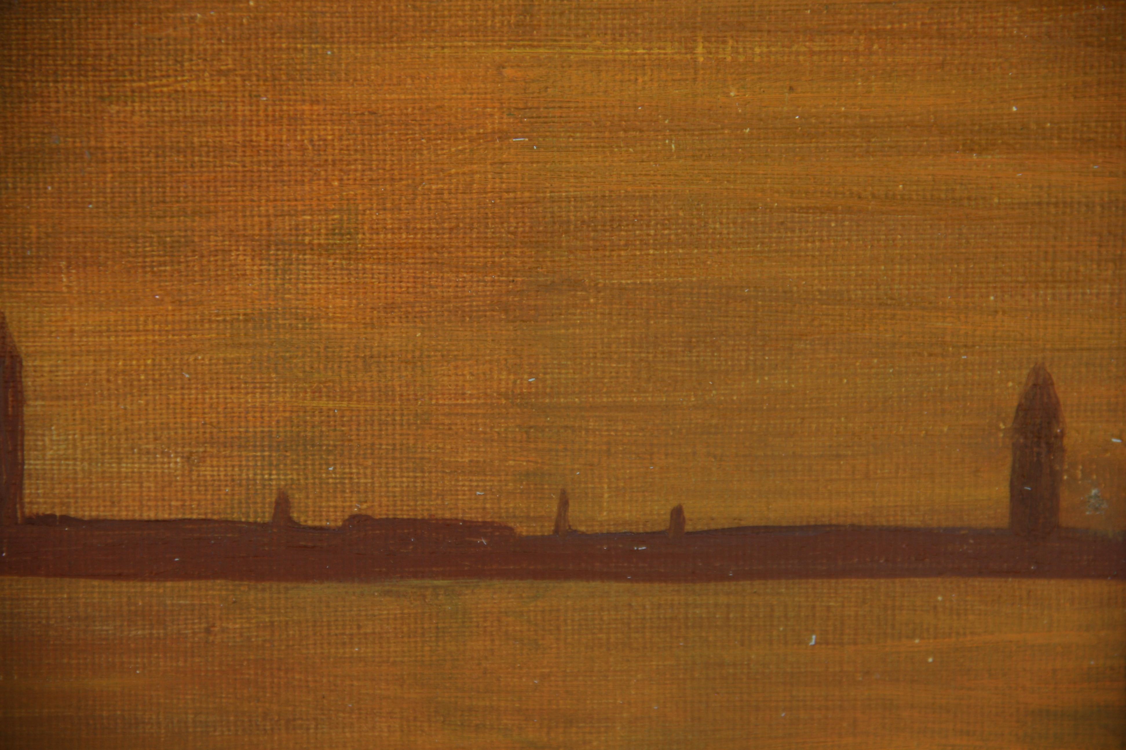 3778 Venice oil on board landscape
Image size 7.75x9.75