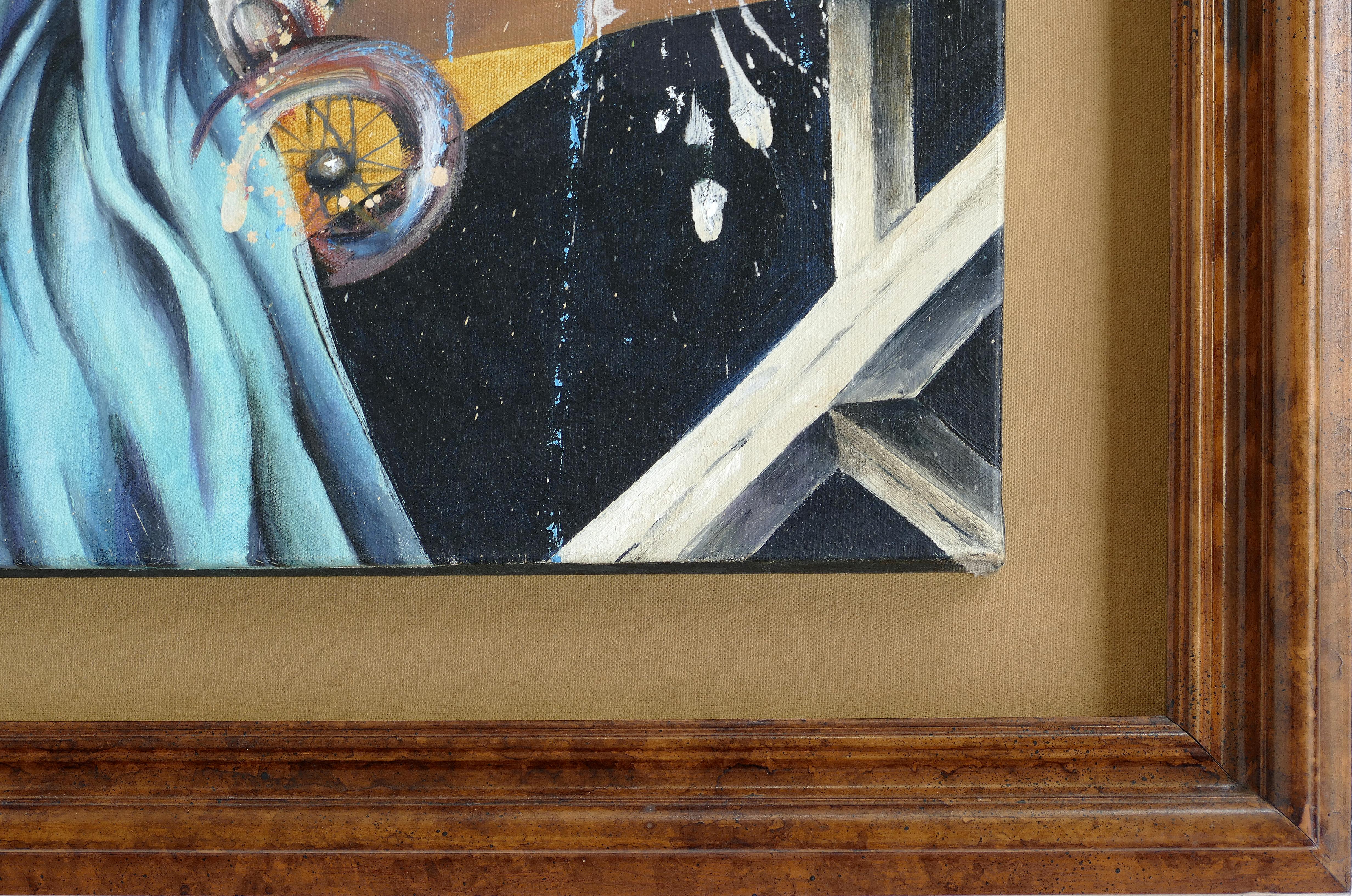 Arturo Rodriguez Abstract Painting, Cuban American Artist, circa 1980 In Good Condition For Sale In Miami, FL