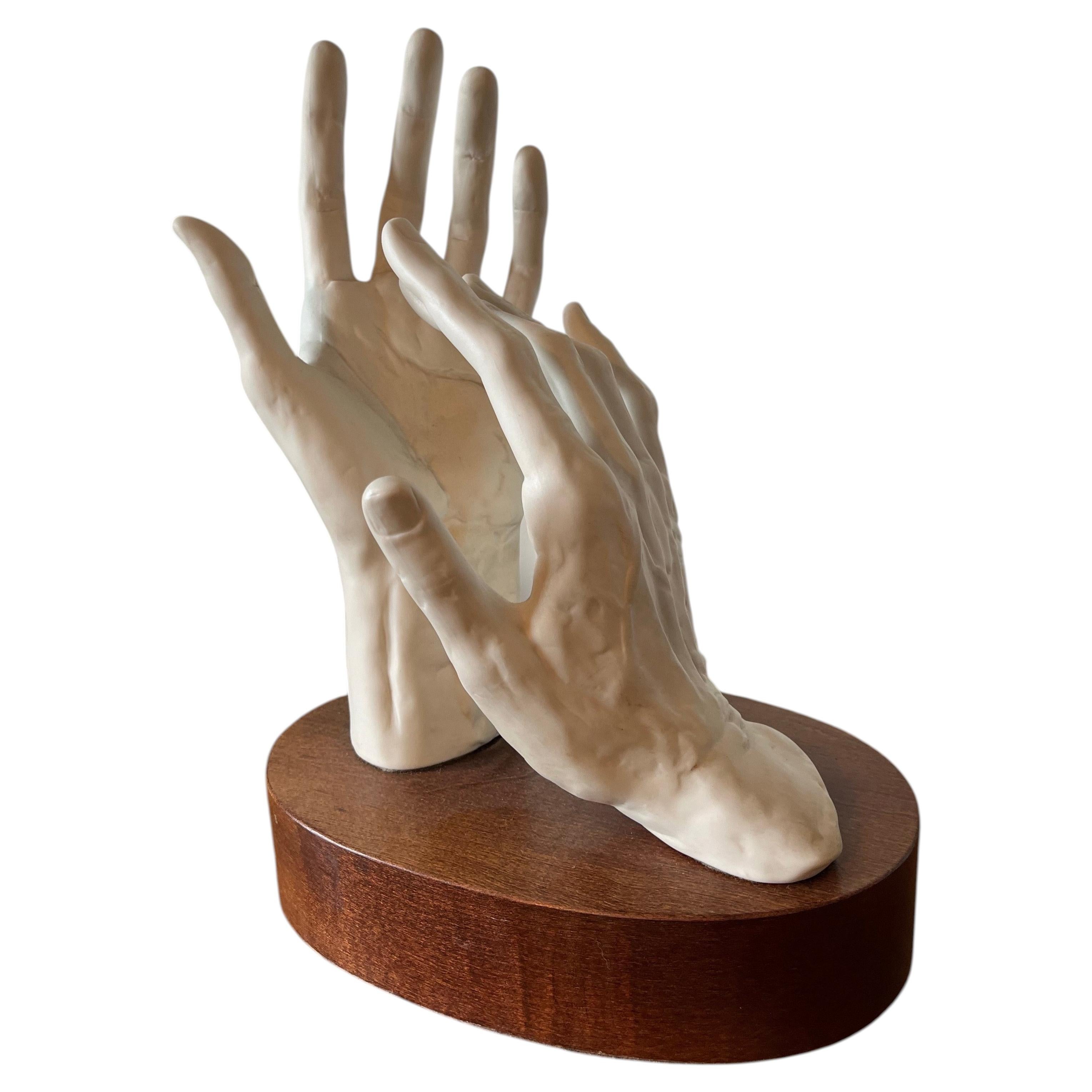 Arturo Toscanini’s Conductor’s Hands Sculpture Cybis Porcelain 1960's