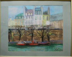 Paris, paper/pastel, 61x72 cm