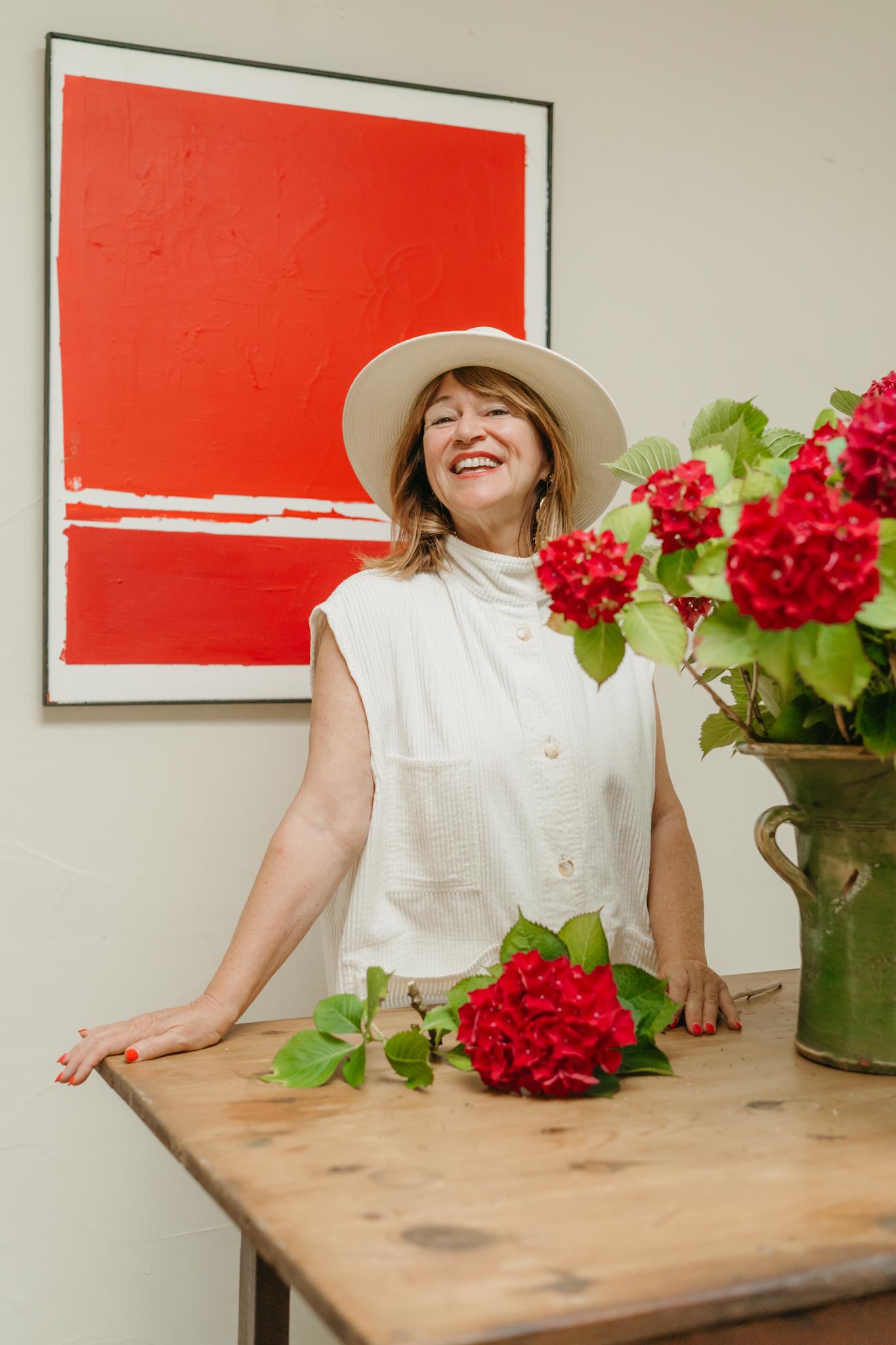 artwork by British artist Polly Hayward, born and raised in London but currently living in the south of France, love her colorful abstract work, bought directly from the artist ...  