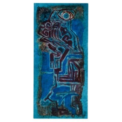 Artwork by E. Hennekens, Organic painting on steel panel, Abstract Art, 1970's