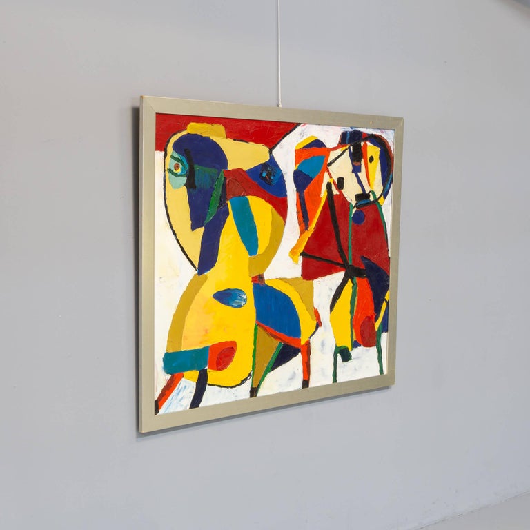 Artwork in Oil Paint on Canvas by Majeed For Sale at 1stDibs