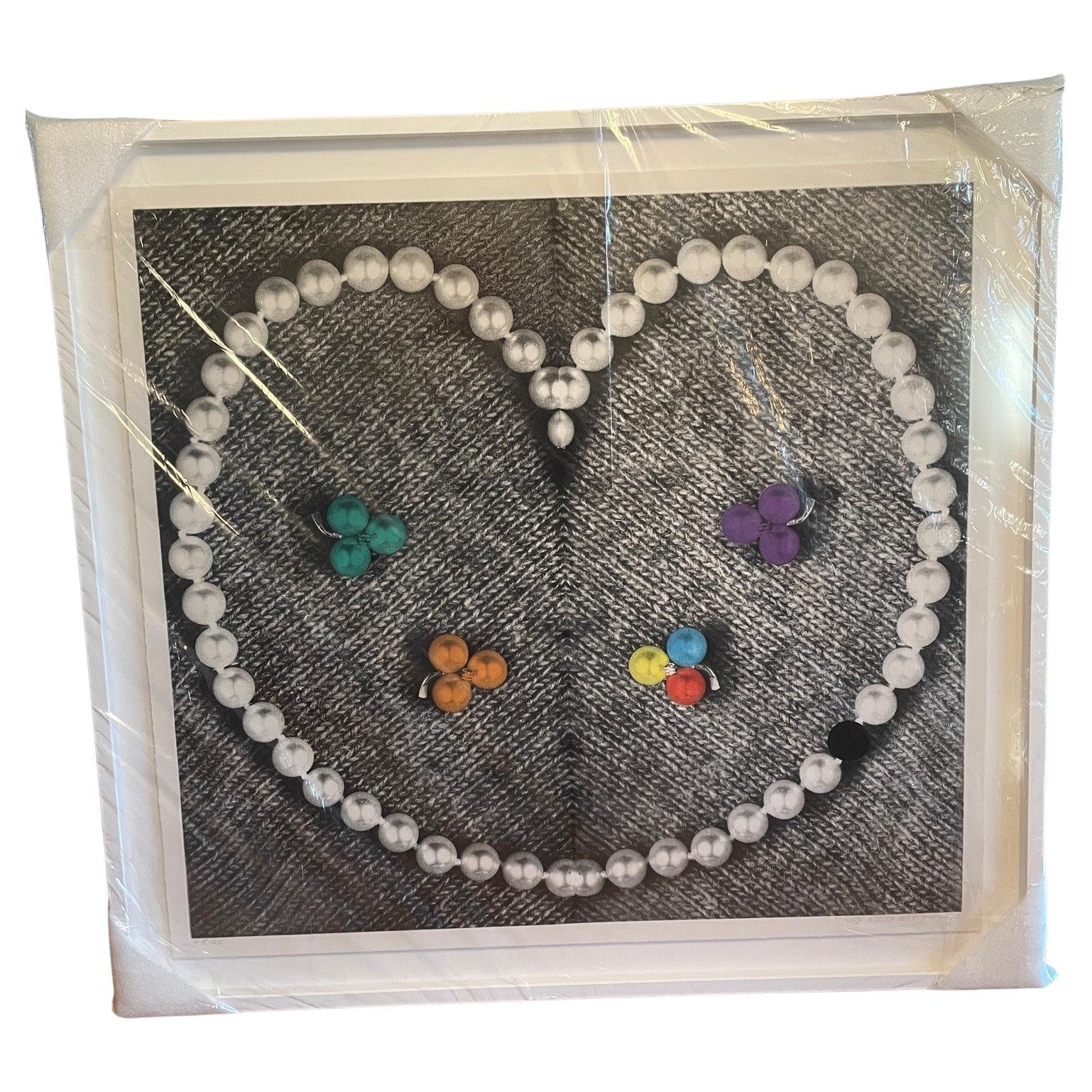 Artwork on Paper, 'Heart (with Pearls)' by John Baldessari For Sale